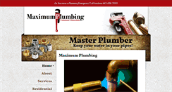 Desktop Screenshot of maximumplumbing.com