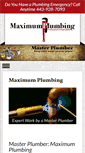 Mobile Screenshot of maximumplumbing.com